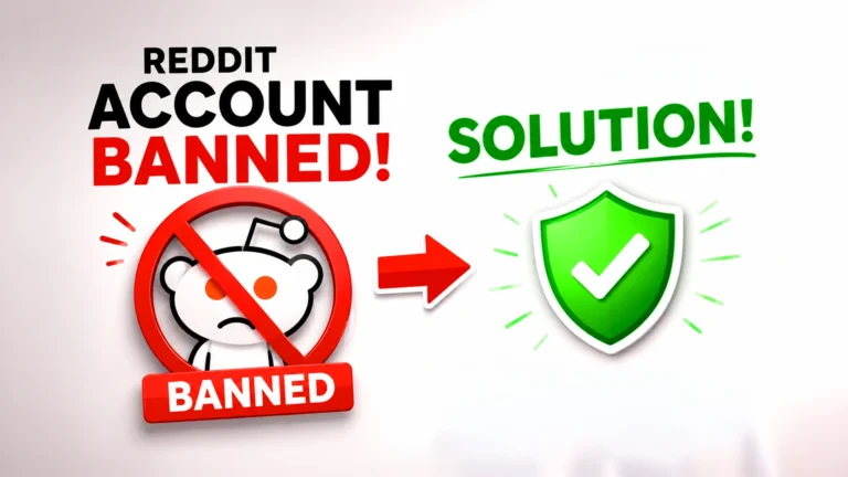 Reddit account ban and solution